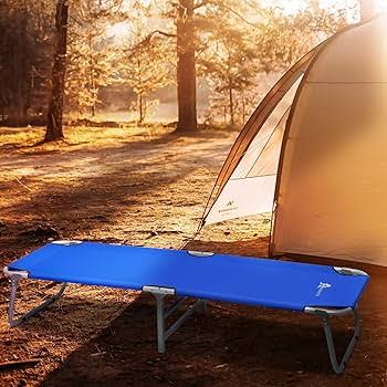 Magshion Portable Military Fold Up Camping Bed Cot Free Storage Bag Blue FJ581 USI18 21.26