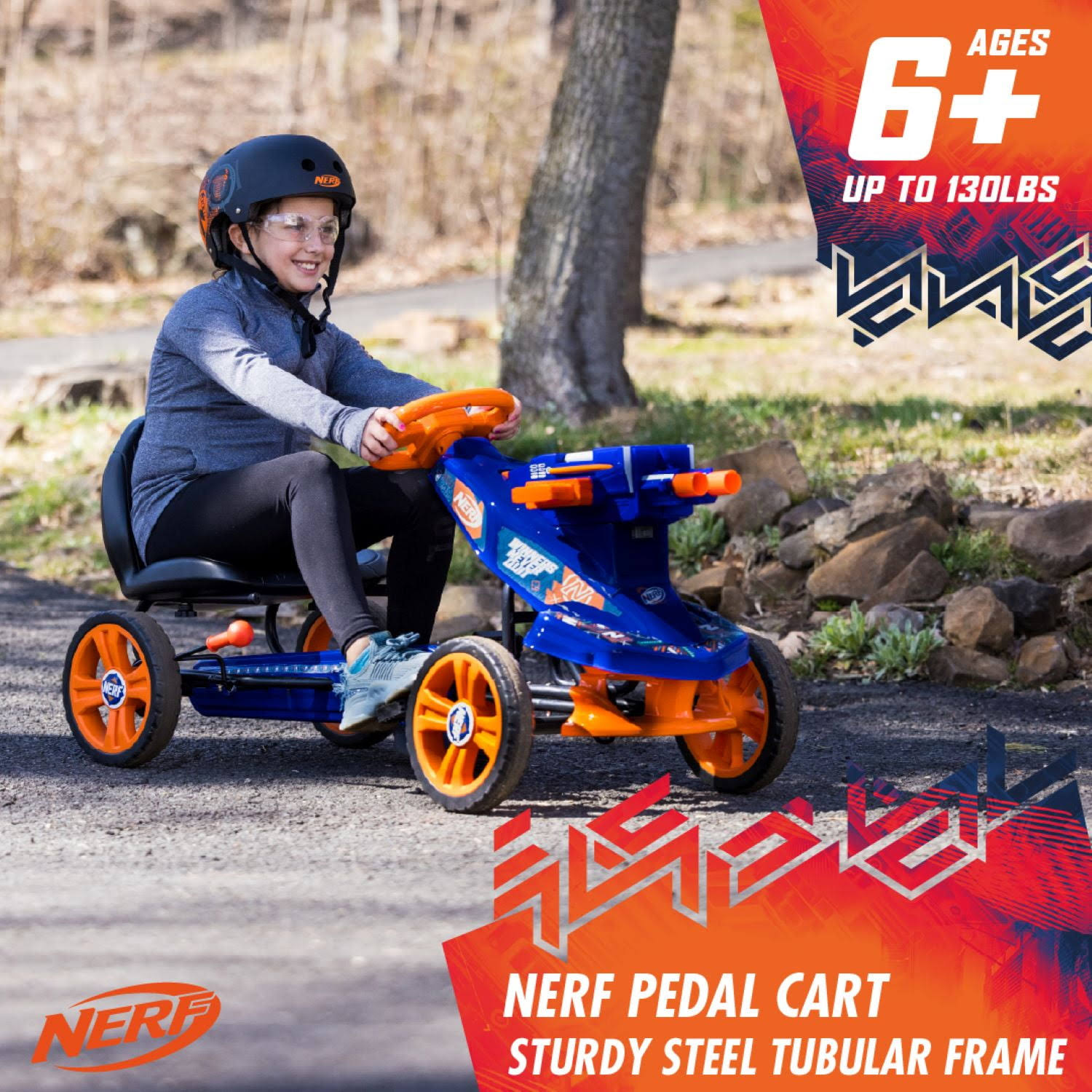 Hauck nerf battle racer pedal car on sale